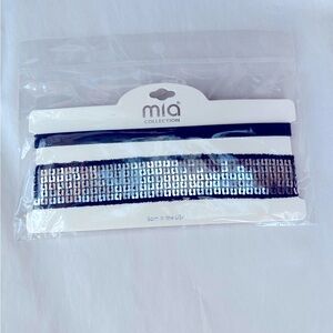 Glamorous Black and Silver Choker Mia Collection